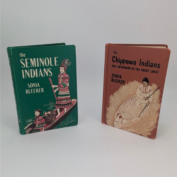 VTG Books Native Americans Bleeker Seminole Chippewa Indians Ex-Library 1950s - Picture 1 of 8